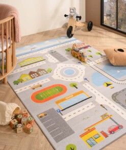 Tappeto gioco bambini - Joy grigio - sfeer
