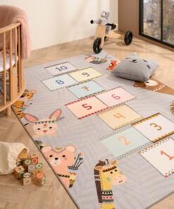 Tappeto bambini campana - Joy No.1 grigio - sfeer
