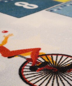 Tappeto bambini campana - Joy No.2  grigio - close up, thumbnail