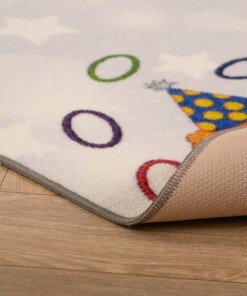 Tappeto bambini campana - Joy No.2  grigio - close up, thumbnail