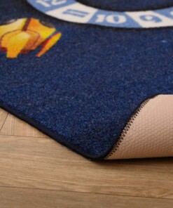 Tappeto bambini universo - Joy blu scuro - close up, thumbnail