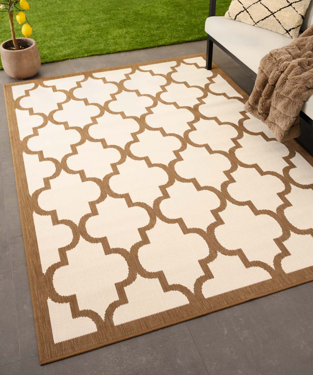 Tappeto retrò da esterno - Flip Lucky Marrone chiaro Tappeto retrò da esterno - Flip Lucky Marrone chiaro