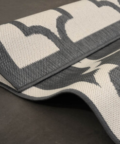 Tappeto retrò da esterno - Flip Lucky Grigio - close up, thumbnail