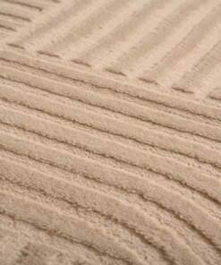 Tappeto scandinavo - Serene Vidda beige - close up, thumbnail