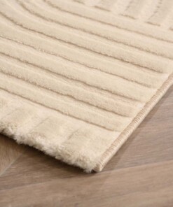 Tappeto scandinavo - Serene Vidda crema - close up, thumbnail