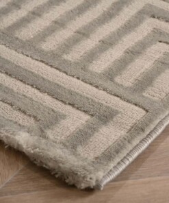 Tappeto scandinavo - Serene Voss argento - close up, thumbnail