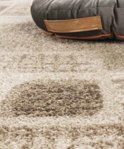 Tappeto retro - City Chic marrone - close up, thumbnail