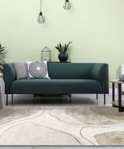 Tappeto pelo corto - Calm Waves beige - sfeer