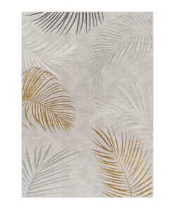 Tappeto pelo corto - Tropical Palms grigio/giallo - overzicht