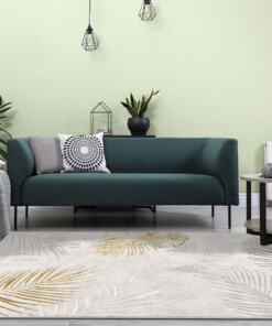 Tappeto pelo corto - Tropical Palms grigio/giallo - sfeer