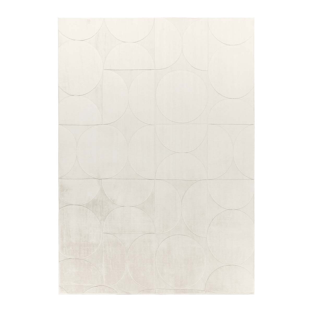 Tappeto morbido - Emily Circles crema - overzicht Tappeto morbido - Emily Circles crema - overzicht