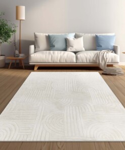 Tappeto morbido - Emily Geometric crema - sfeer