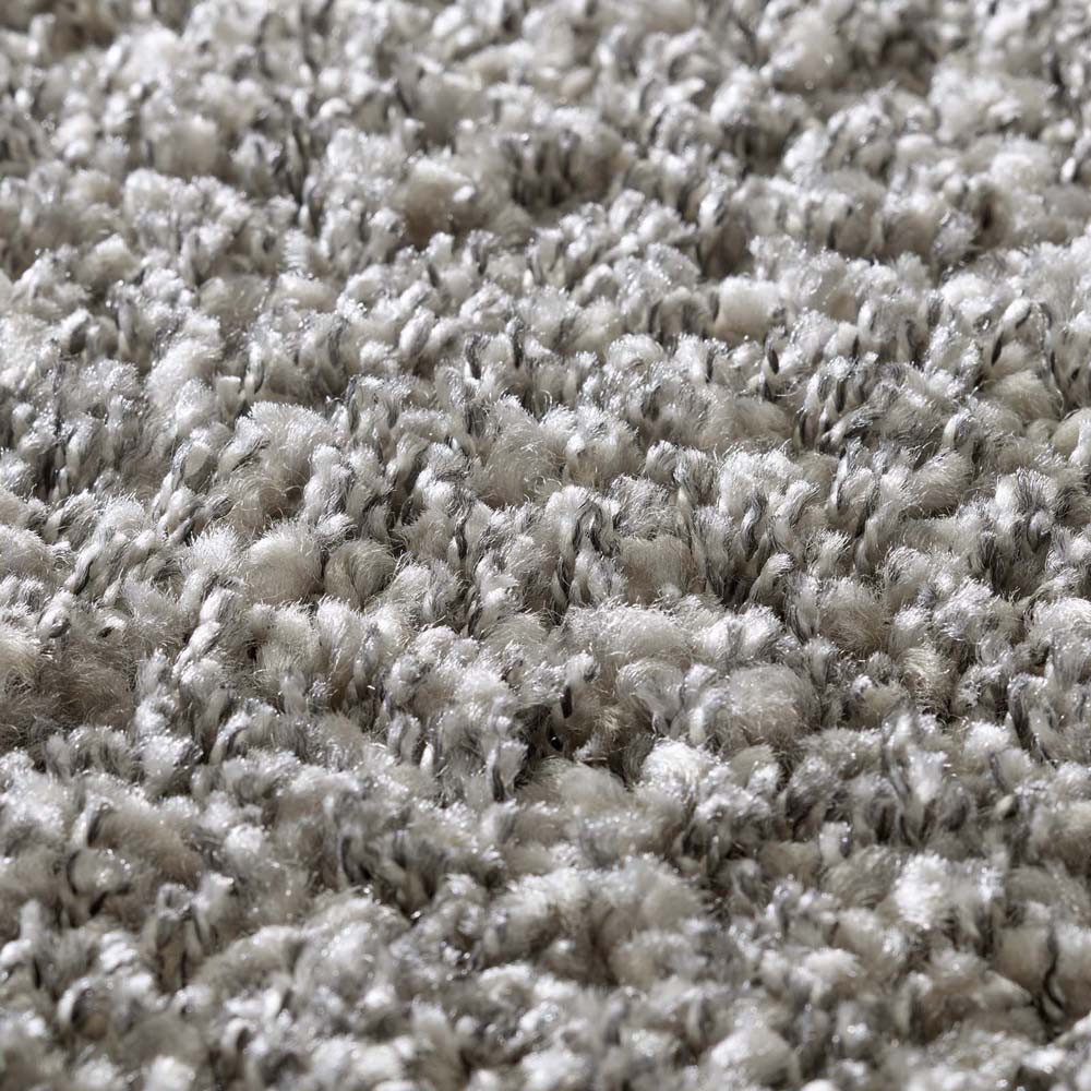 Tappeto pelo lungo - Shaggy Prime argento - close up Tappeto pelo lungo - Shaggy Prime argento - close up