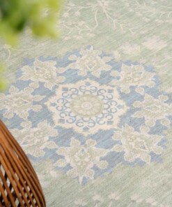 Tappeto da esterno vintage - Valenca Luna verde salvia