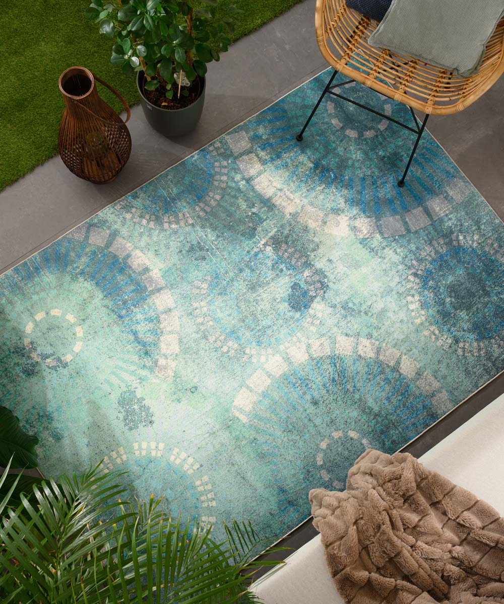 Tappeto interno esterno - Valenca Aria verde menta - sfeer Tappeto interno esterno - Valenca Aria verde menta - sfeer