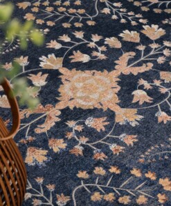 Tappeto da esterno vintage - Valenca Sera blu scuro