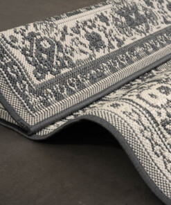 Tappeto da esterno Vintage - Flip Agnes Grigio - close up, thumbnail