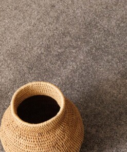 Tappeto rotondo a pelo raso Fine - Grigio chiaro