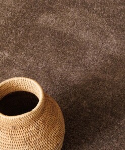 Tappeto rotondo a pelo raso Fine - Moka