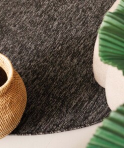 Tappeto rotondo bouclé Lush - Antracite
