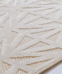 Tappeto da balcone - Elvora Bloom crema - close up