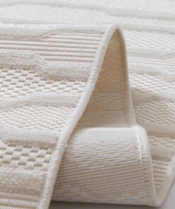 Tappeto da balcone - Elvora Flow crema - close up, thumbnail