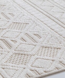 Tappeto da balcone - Elvora Linea crema - close up, thumbnail Tappeto da balcone - Elvora Linea crema - close up, thumbnail