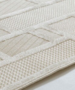 Tappeto da balcone - Elvora Mosaic crema - close up