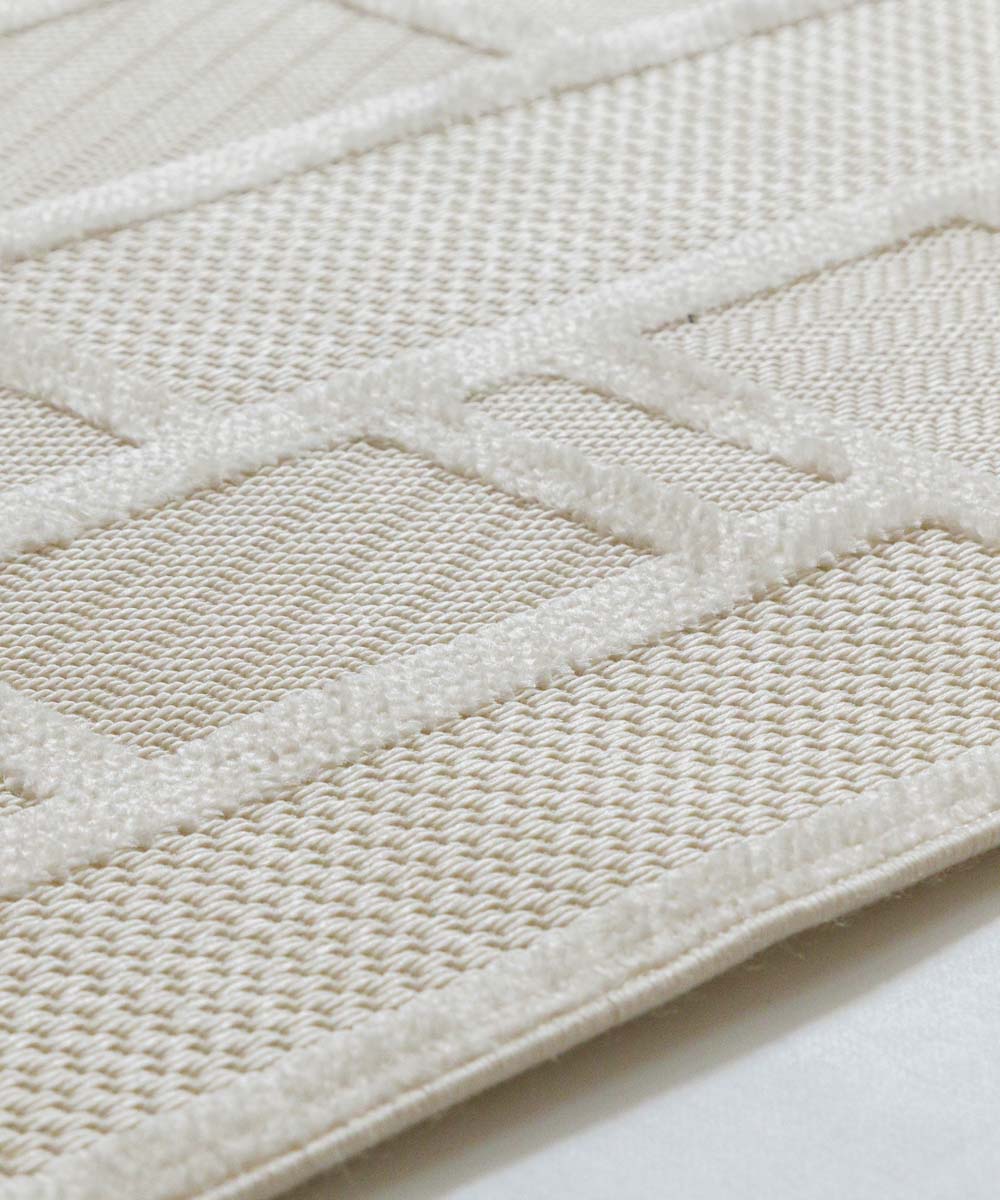 Tappeto da balcone - Elvora Mosaic crema - close up Tappeto da balcone - Elvora Mosaic crema - close up