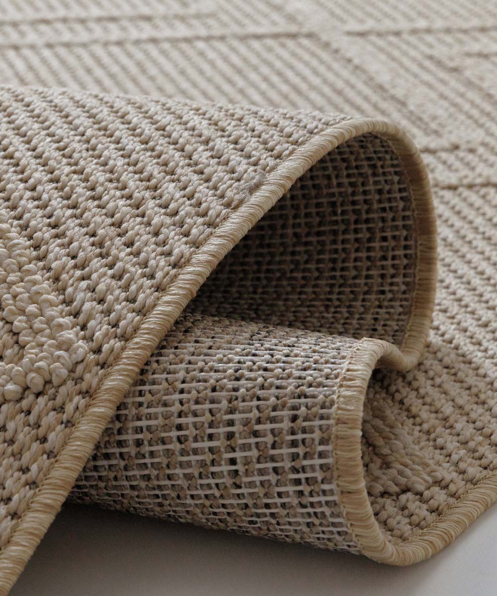 Tappeto da balcone Boho - Retreat Beige - close up Tappeto da balcone Boho - Retreat Beige - close up