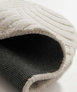 Tappeto rotondo design - Balans Field avorio - close up, thumbnail Tappeto rotondo design - Balans Field avorio - close up, thumbnail