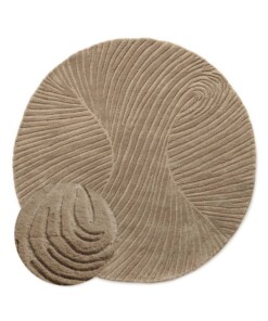 Tappeto rotondo design - Balans Tree beige - overzicht