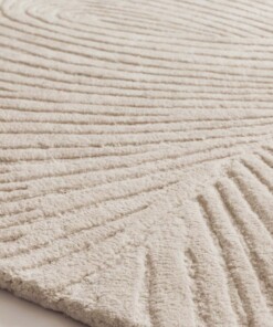 Tappeto rotondo design - Balans Tree avorio - close up, thumbnail