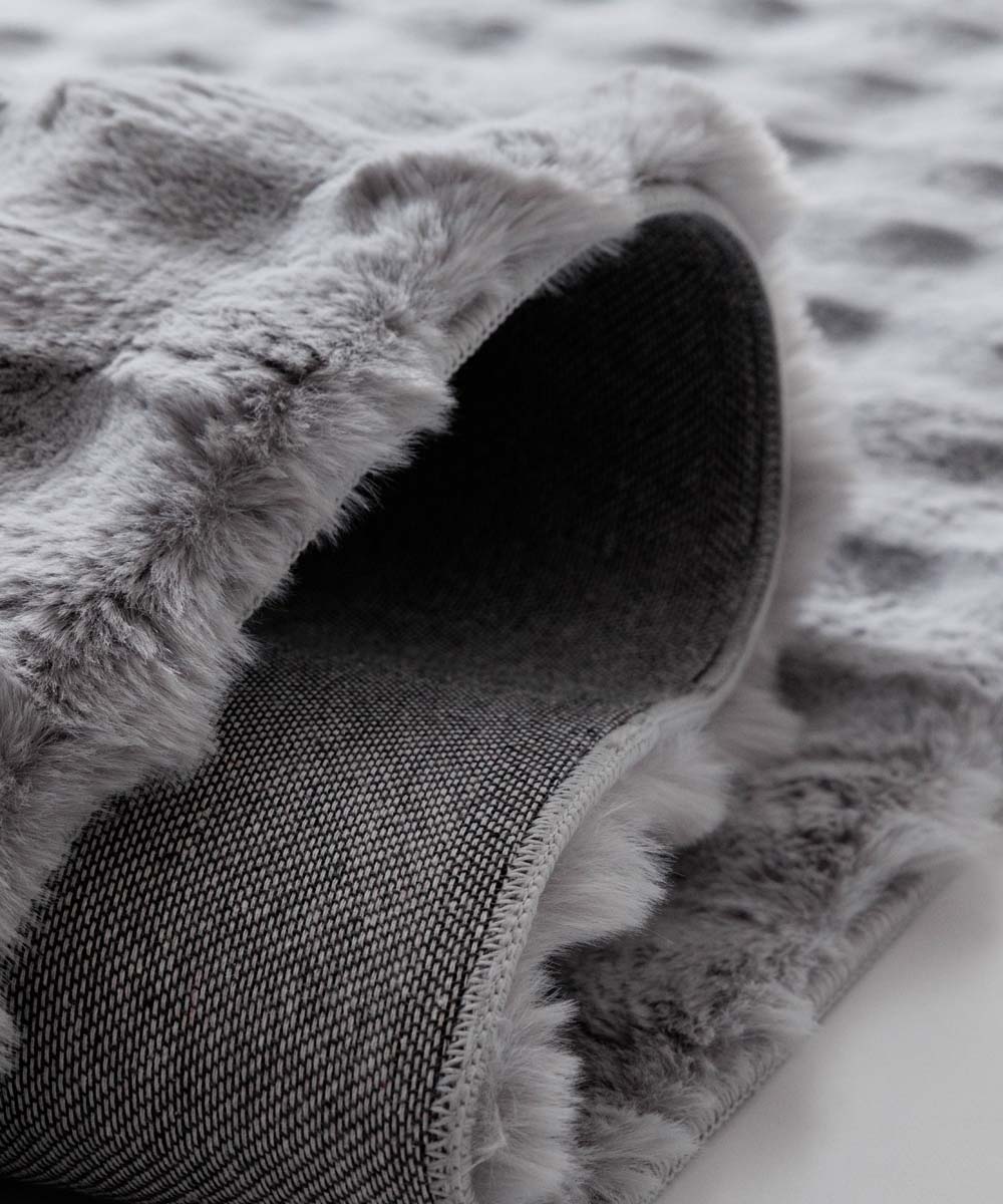 Tappeto soffice - Cloud Grigio - close up Tappeto soffice - Cloud Grigio - close up