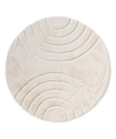 Tappeto rotondo morbido - Carvy Crema - overzicht, thumbnail