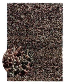 Tappeto in lana a pelo alto - Aurelia viola - overzicht