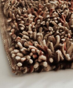 Tappeto in lana a pelo alto - Aurelia terracotta - close up, thumbnail Tappeto in lana a pelo alto - Aurelia terracotta - close up, thumbnail