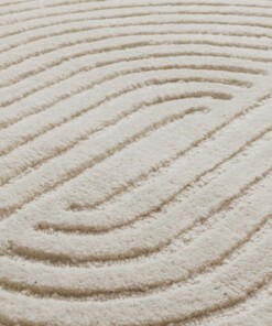 Tappeto Japandi - Balans avorio - close up, thumbnail