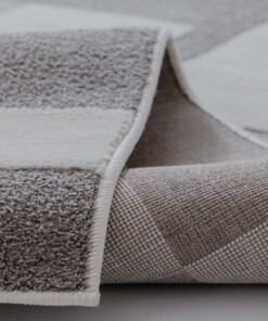 Tappeto scandinavo - Ridge Elv crema/grigio - close up