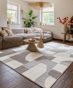 Tappeto scandinavo - Ridge Elv crema/grigio - sfeer