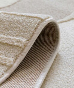 Tappeto scandinavo - Ridge Nari crema/beige - close up, thumbnail
