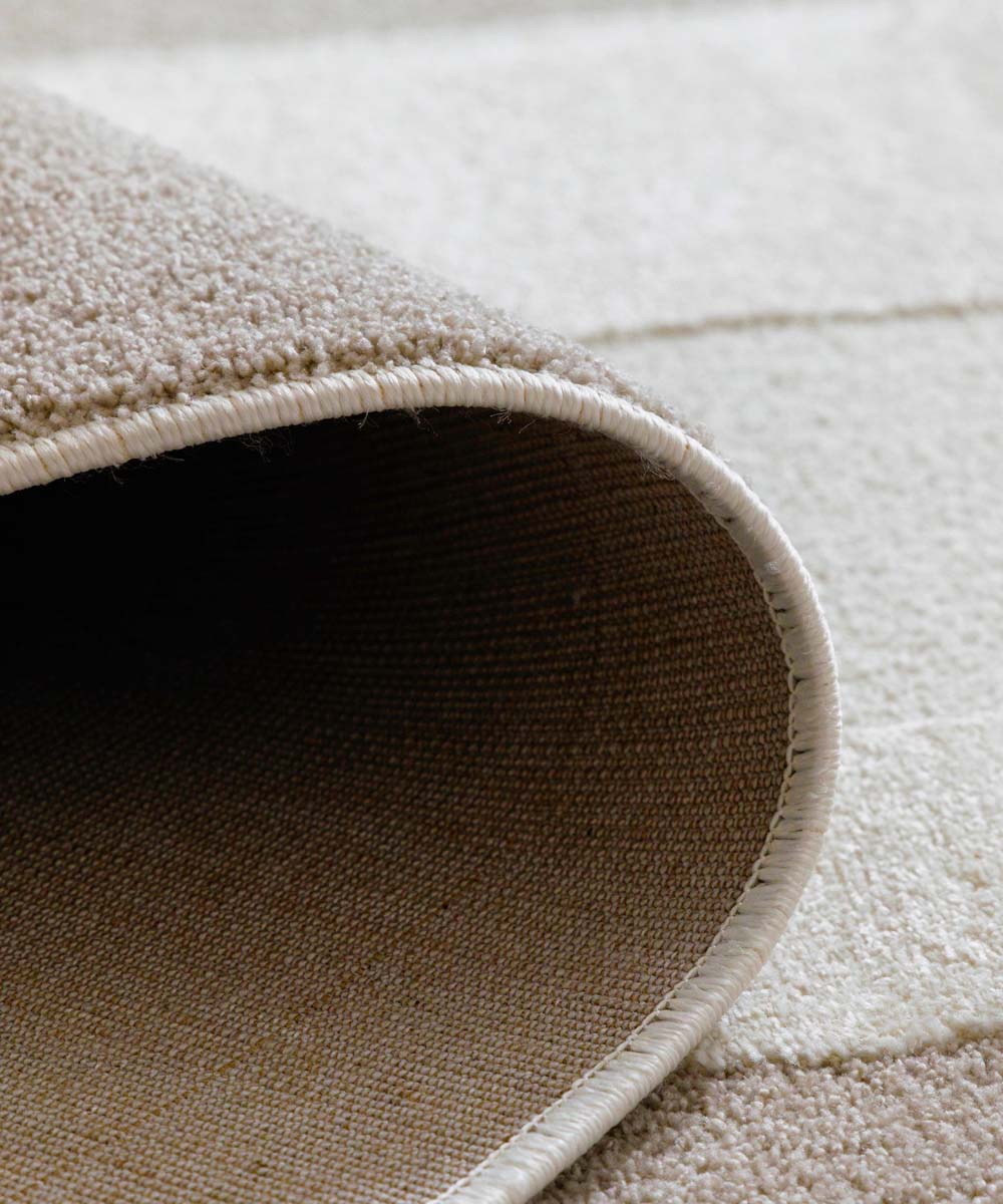 Tappeto scandinavo - Ridge Nevi crema/beige - close up Tappeto scandinavo - Ridge Nevi crema/beige - close up