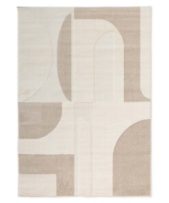Tappeto scandinavo - Ridge Nevi crema/beige - overzicht