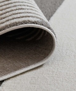 Tappeto scandinavo - Ridge Sora crema/grigio - close up, thumbnail