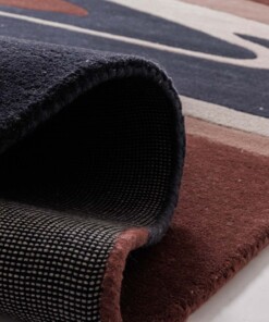 Tappeto moderno - Skulptur Canyon rosso/blu - close up