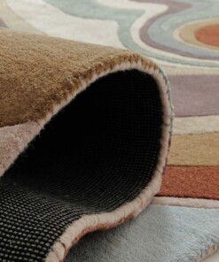 Tappeto moderno - Skulptur Flow multicolore - close up