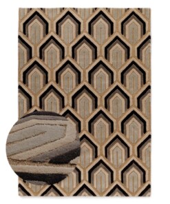 Tappeto moderno - Skulptur ocra - overzicht