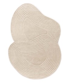 Tappeto design organico - Balans Flow avorio - overzicht, thumbnail