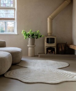 Tappeto design organico - Balans Oyster avorio - sfeer