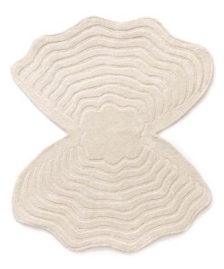 Tappeto design organico - Balans Oyster avorio - overzicht